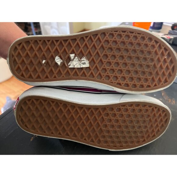 Vans Fuchsia and White High-Top Sneakers - Picture 8 of 9